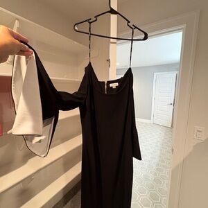 Calvin Klein Black One-Shoulder Dress